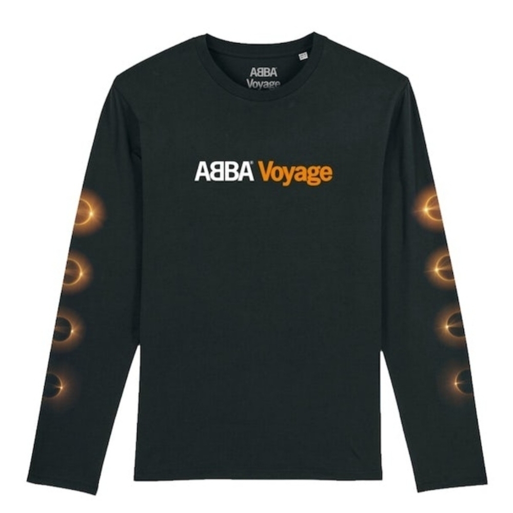 ABBA Voyage Eclipse Unisex Long Sleeve Black Tee  Medium - New Without Tags